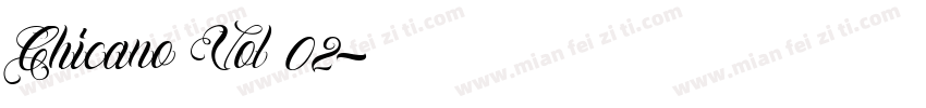 Chicano Vol 02字体转换
